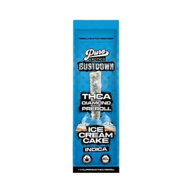 Puro Exotics Bustdown THC-A Diamond Preroll 2gm - Smoke empire