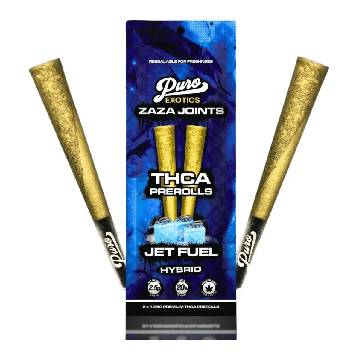 Puro Exotics Zaza THCA Joints 2.5G 2-Pack - Smoke empire