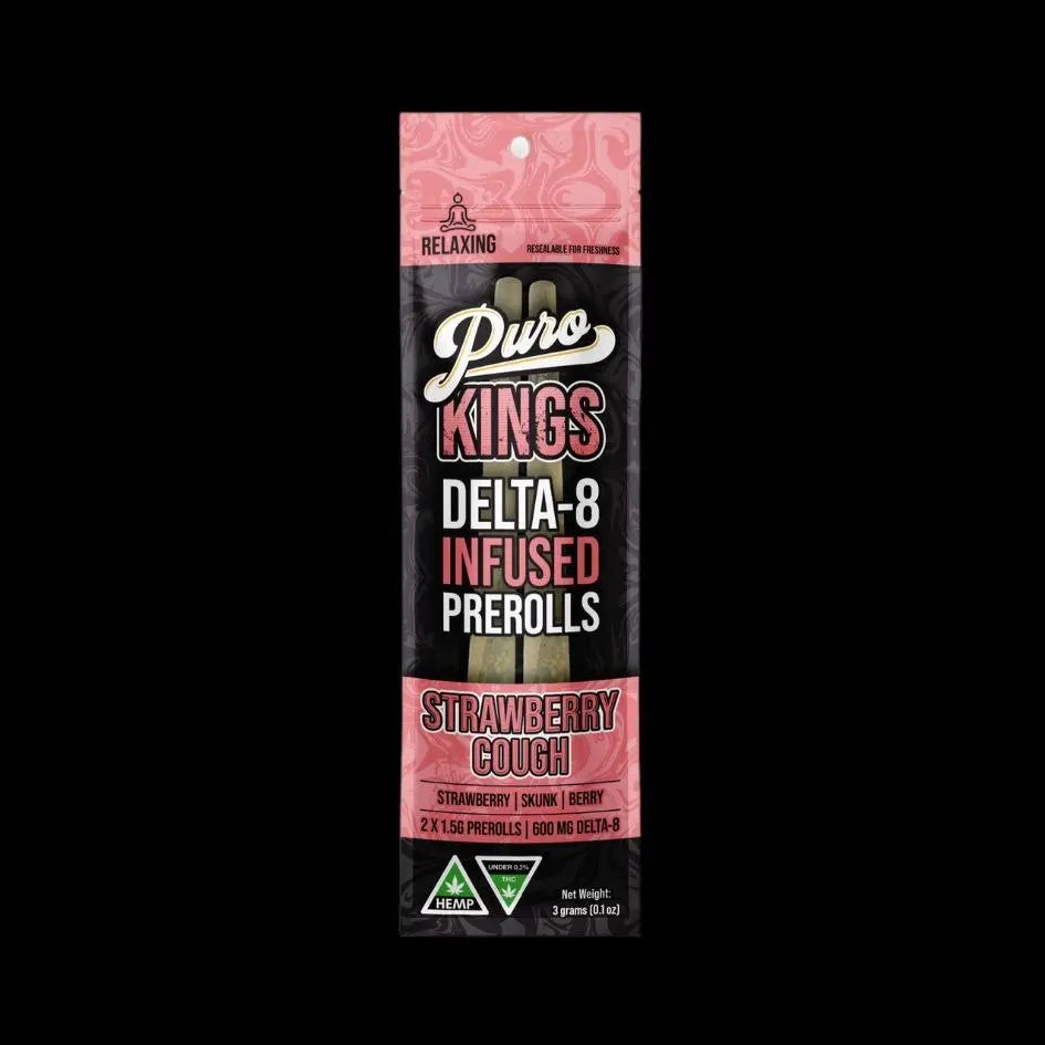Puro Kings Delta-8 Infused Prerolls 3G 2-Pack - Smoke empire