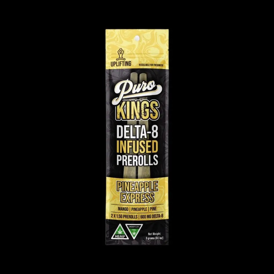 Puro Kings Delta-8 Infused Prerolls 3G 2-Pack - Smoke empire