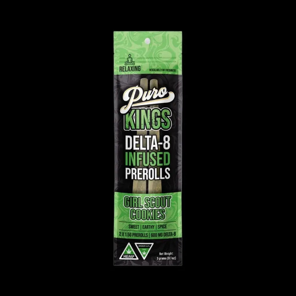 Puro Kings Delta-8 Infused Prerolls 3G 2-Pack - Smoke empire