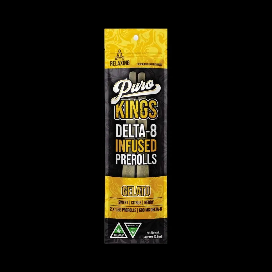 Puro Kings Delta-8 Infused Prerolls 3G 2-Pack - Smoke empire