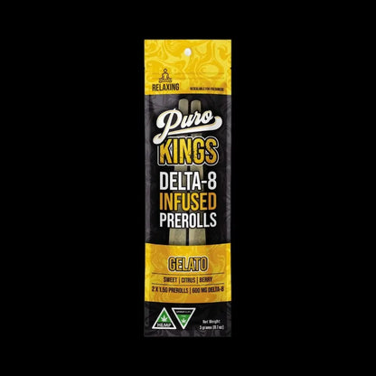 Puro Kings Delta-8 Infused Prerolls 3G 2-Pack - Smoke empire