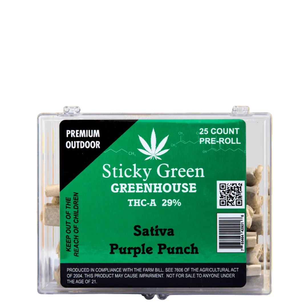 Purple Punch Green House Pre Rolls (Sativa) - Smoke empire