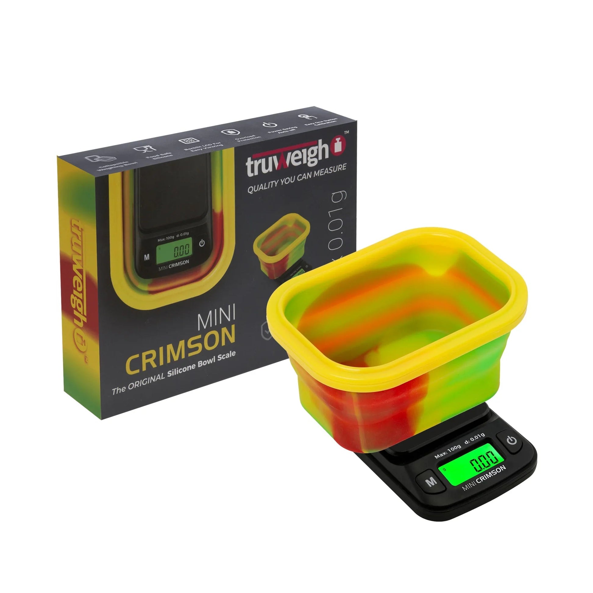 Truweigh Mini Crimson-Rasta : 100G X 0.01G - Smoke empire