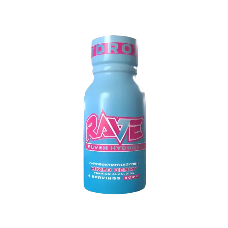 Rave 7-Hydroxymitragynine Shot Mixed Berry 40mg - Smoke empire