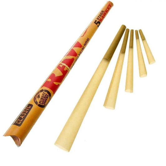 Raw 5 Stage Rawket Raw Cones - 1Pc - Smoke empire