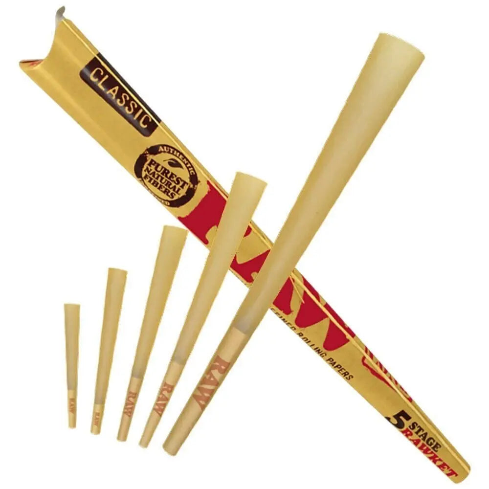 Raw 5 Stage Rawket Raw Cones - 1Pc - Smoke empire