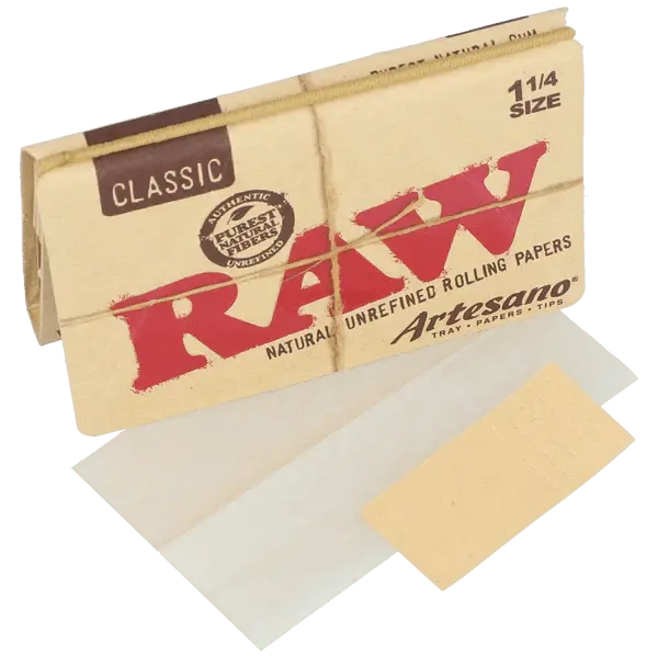 Raw - Artesano Organic 1 1/4 Paper - 15 Count Per Box - Smoke empire