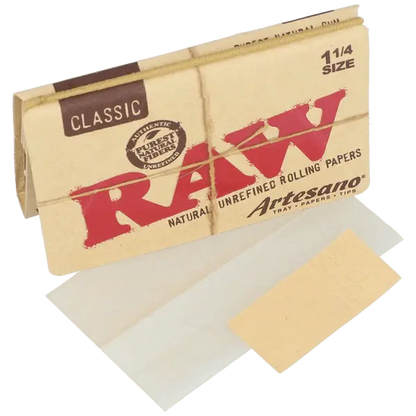 Raw - Artesano Organic 1 1/4 Paper - 15 Count Per Box - Smoke empire