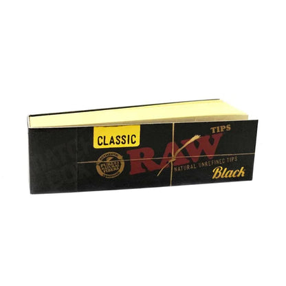 Raw Classic - Black Tips - 1 Book or Box of 50 Books - Smoke empire