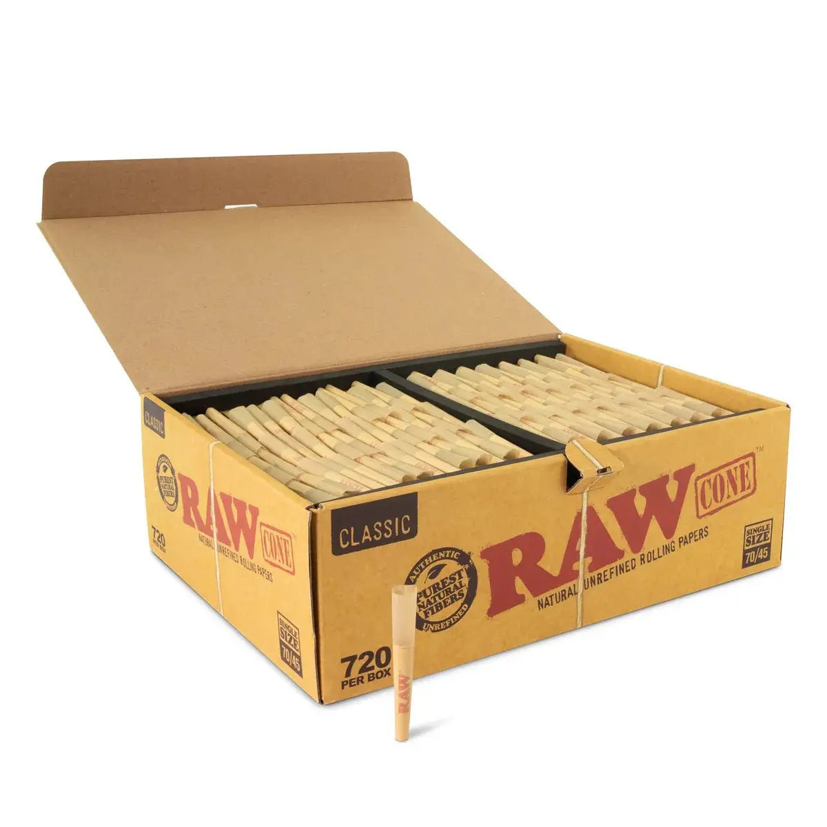 RAW - CLASSIC BULK 70MM/45MM CONES 720 COUNT - Smoke empire