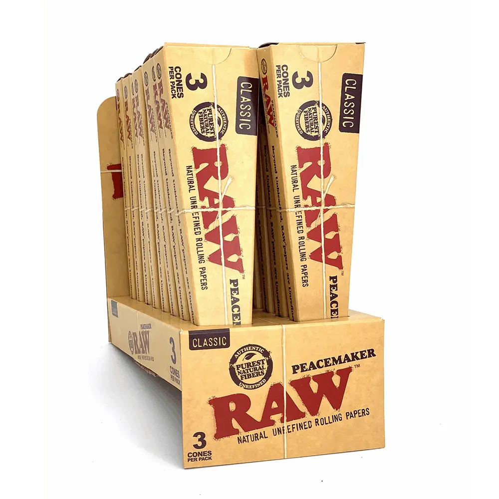 RAW CLASSIC PEACEMAKER PRE-ROLLED CONES - 3 CONES - Smoke empire