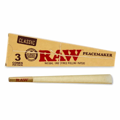 RAW CLASSIC PEACEMAKER PRE-ROLLED CONES - 3 CONES - Smoke empire