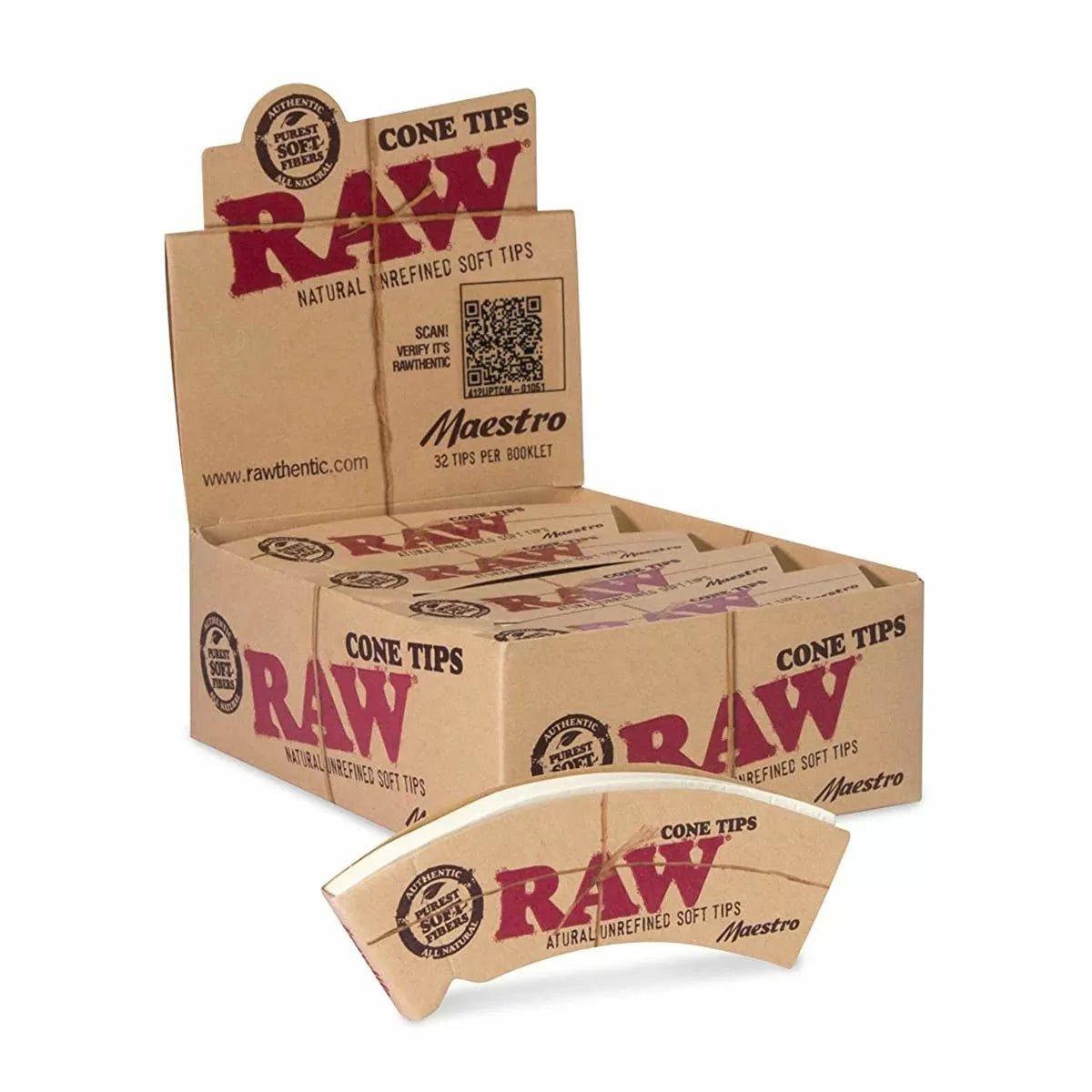 Raw Cone Tips Maestro - Single Pack or Box of 24 - Smoke empire