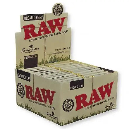 Raw Connoisseur King Size Slim With Tips Rolling Paper - 24 Counts Per Box - Smoke empire