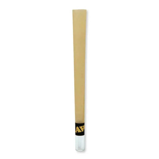 Raw Dlx Glass Tip Hand Rolled King Size Cone - Smoke empire