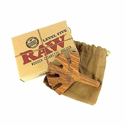 Raw Five On It Cig Holder Wooden - Smoke empire
