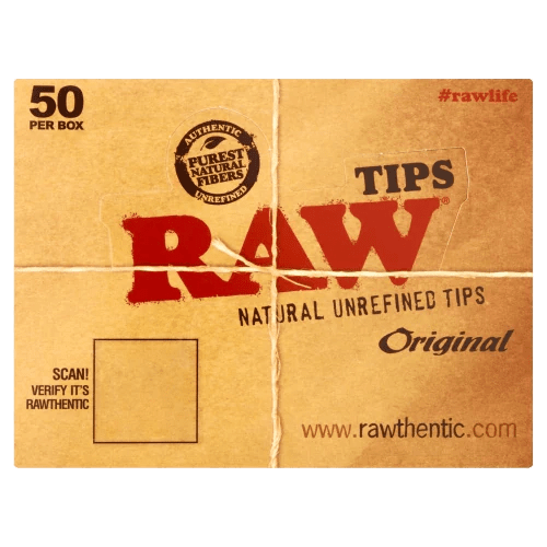 Raw Natural Unrefined Tips - 1 Book or Box of 50 Books - Smoke empire