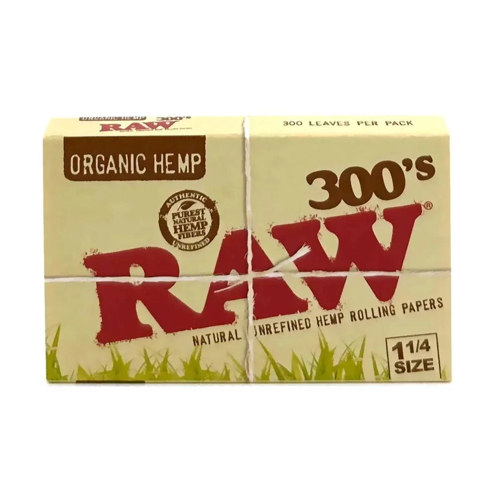 Raw - Organic Hemp - 1 1by4 - 300s Bloc - 40 Pieces Per Box - Smoke empire