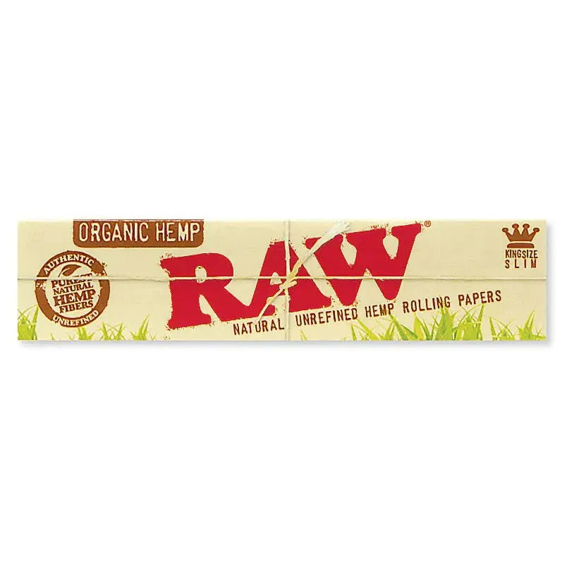 Raw Organic Hemp King Size Slim - 50 In Box - Smoke empire