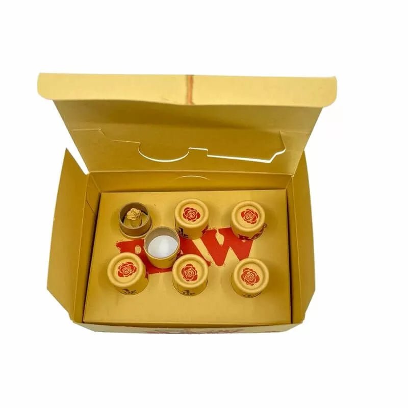Raw Pre-Rolled Rose Tips - 6 Count Per Display - Smoke empire