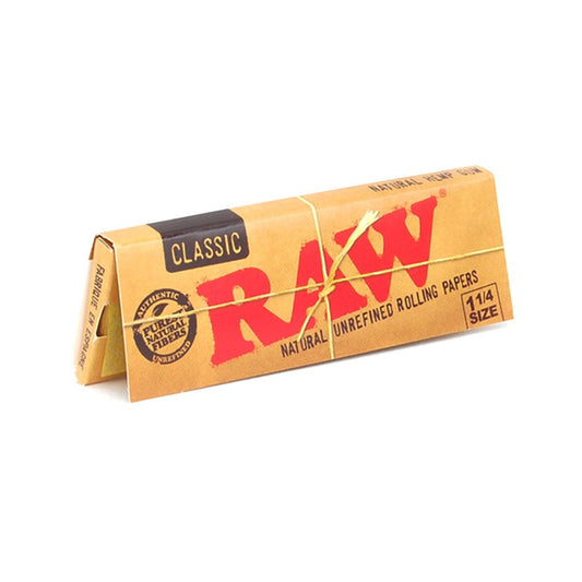 Raw Rolling Papers Classic 1 1/4" - 24 Units Per Box Single Pack