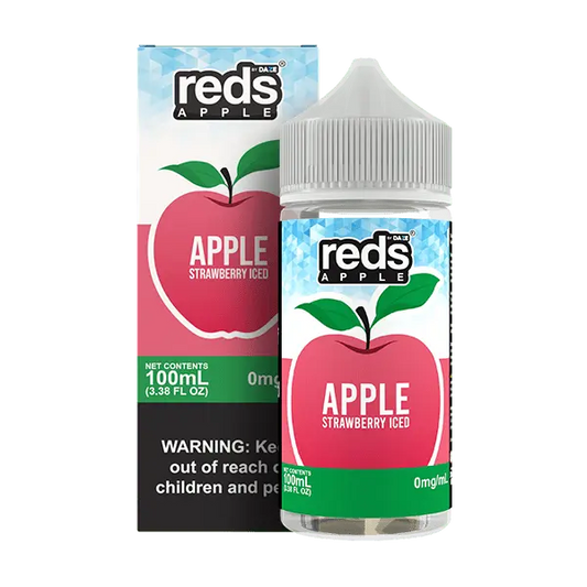 Reds Apple Strawberry Iced eJuice - Smoke empire