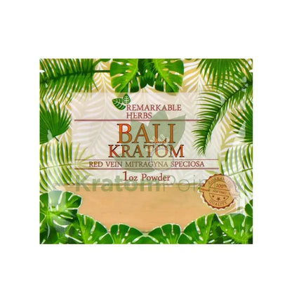 Remarkable Herbs Kratom Powder 1oz Bali - Smoke empire