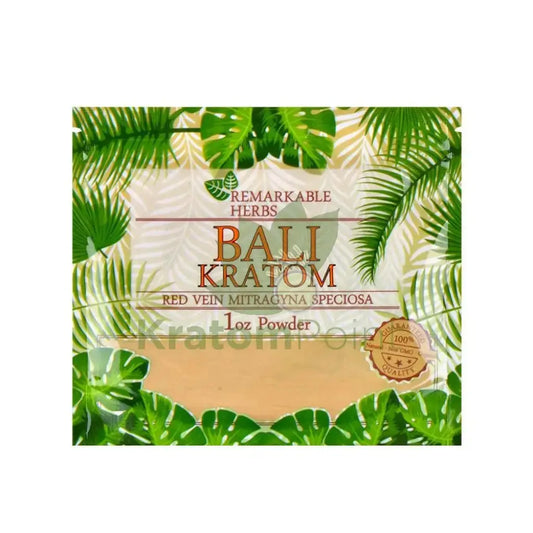 Remarkable Herbs Kratom Powder 1oz Bali - Smoke empire