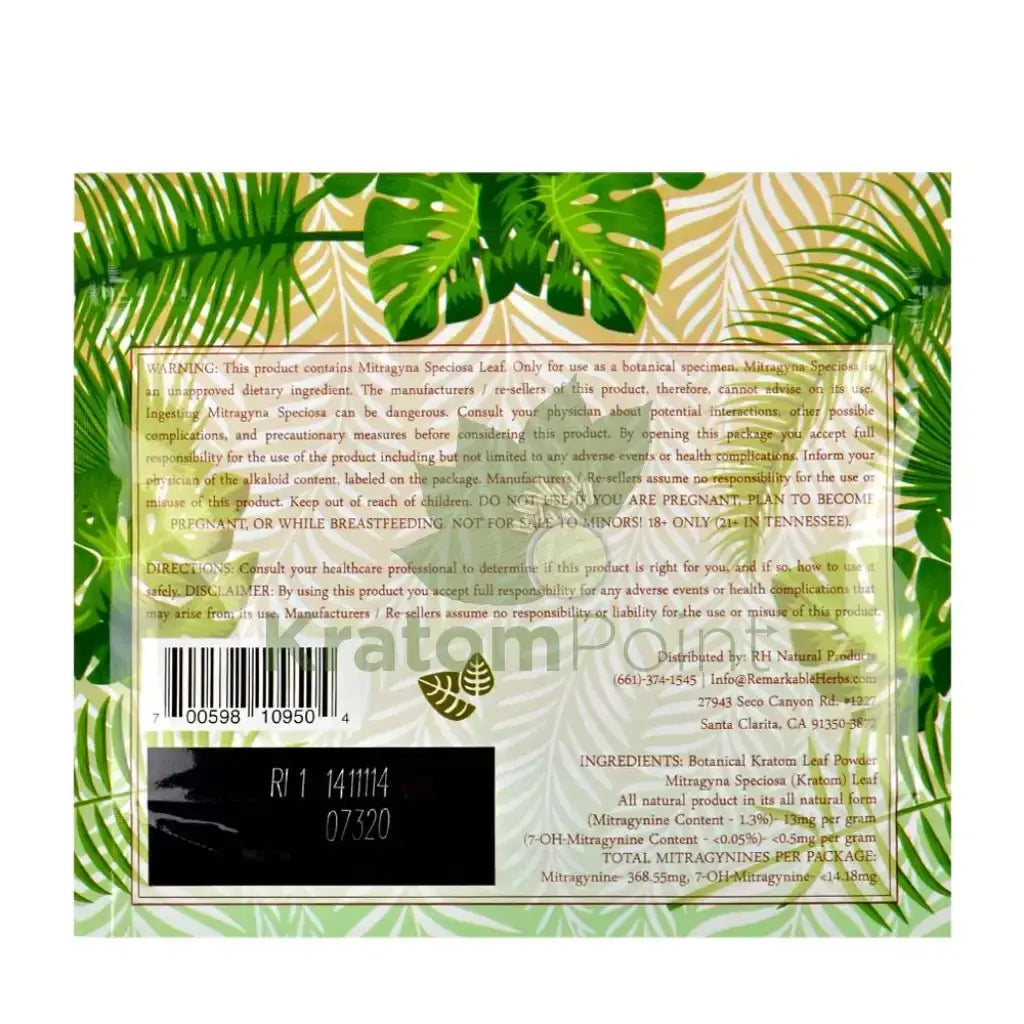 Remarkable Herbs Kratom Powder 1oz Indo - Smoke empire