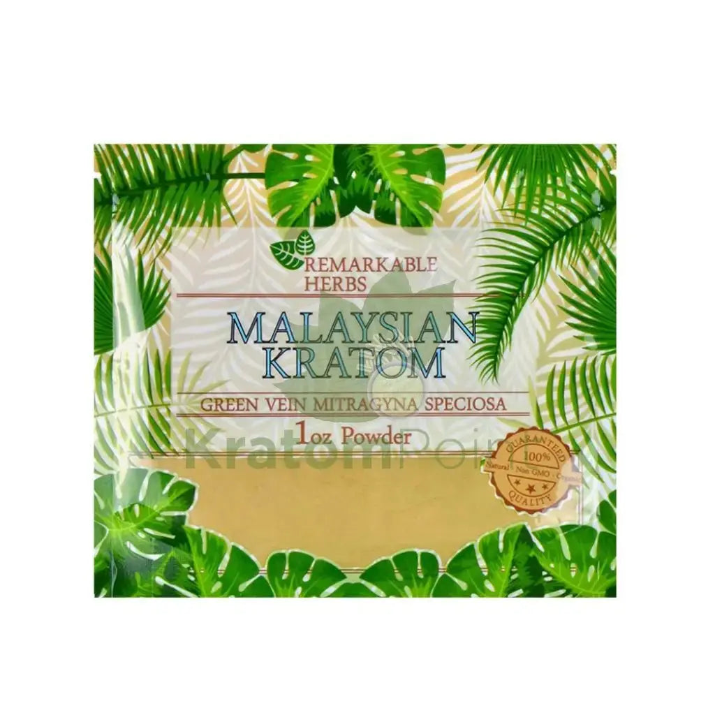 Remarkable Herbs Kratom Powder 1oz Malaysian - Smoke empire