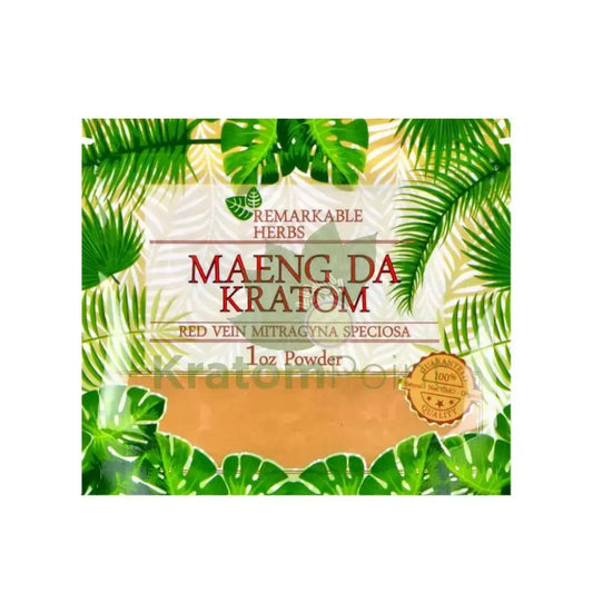 Remarkable Herbs Kratom Powder 1oz  Red Maeng Da - Smoke empire
