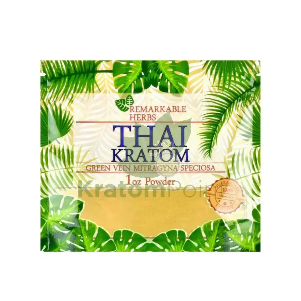 Remarkable Herbs Kratom Powder 1oz Thai - Smoke empire