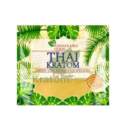 Remarkable Herbs Kratom Powder 1oz Thai - Smoke empire