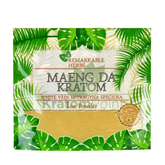 Remarkable Herbs Kratom Powder 1oz  White Maeng Da - Smoke empire