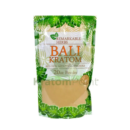 Remarkable Herbs Kratom Powder 20oz Bali - Smoke empire