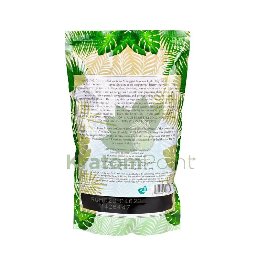 Remarkable Herbs Kratom Powder 20oz Green Maeng Da - Smoke empire
