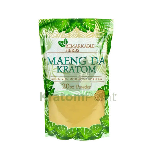 Remarkable Herbs Kratom Powder 20oz Green Maeng Da - Smoke empire