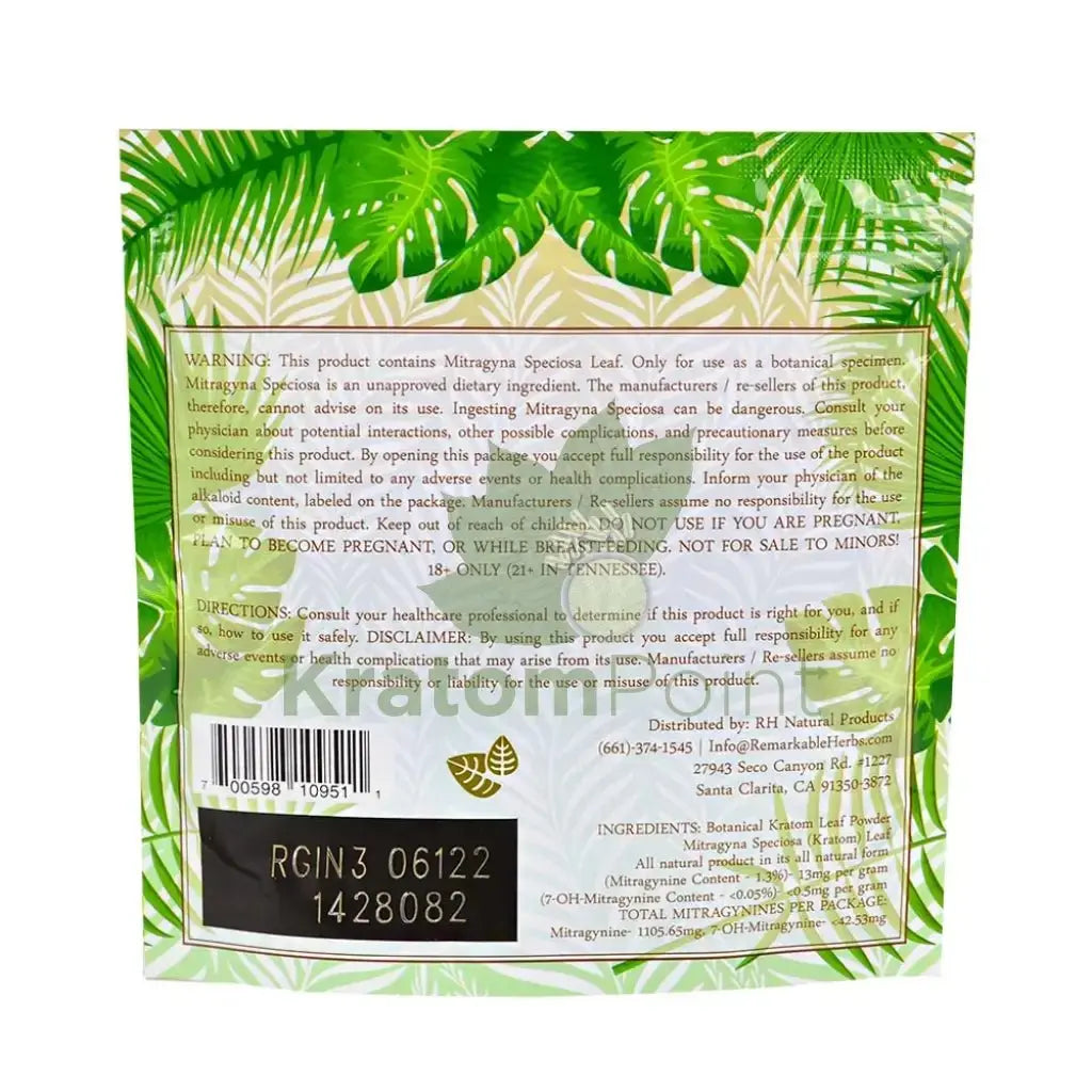 Remarkable Herbs Kratom Powder 3oz Indo - Smoke empire