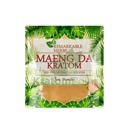 Remarkable Herbs Kratom Powder 3oz Red Maeng Da - Smoke empire