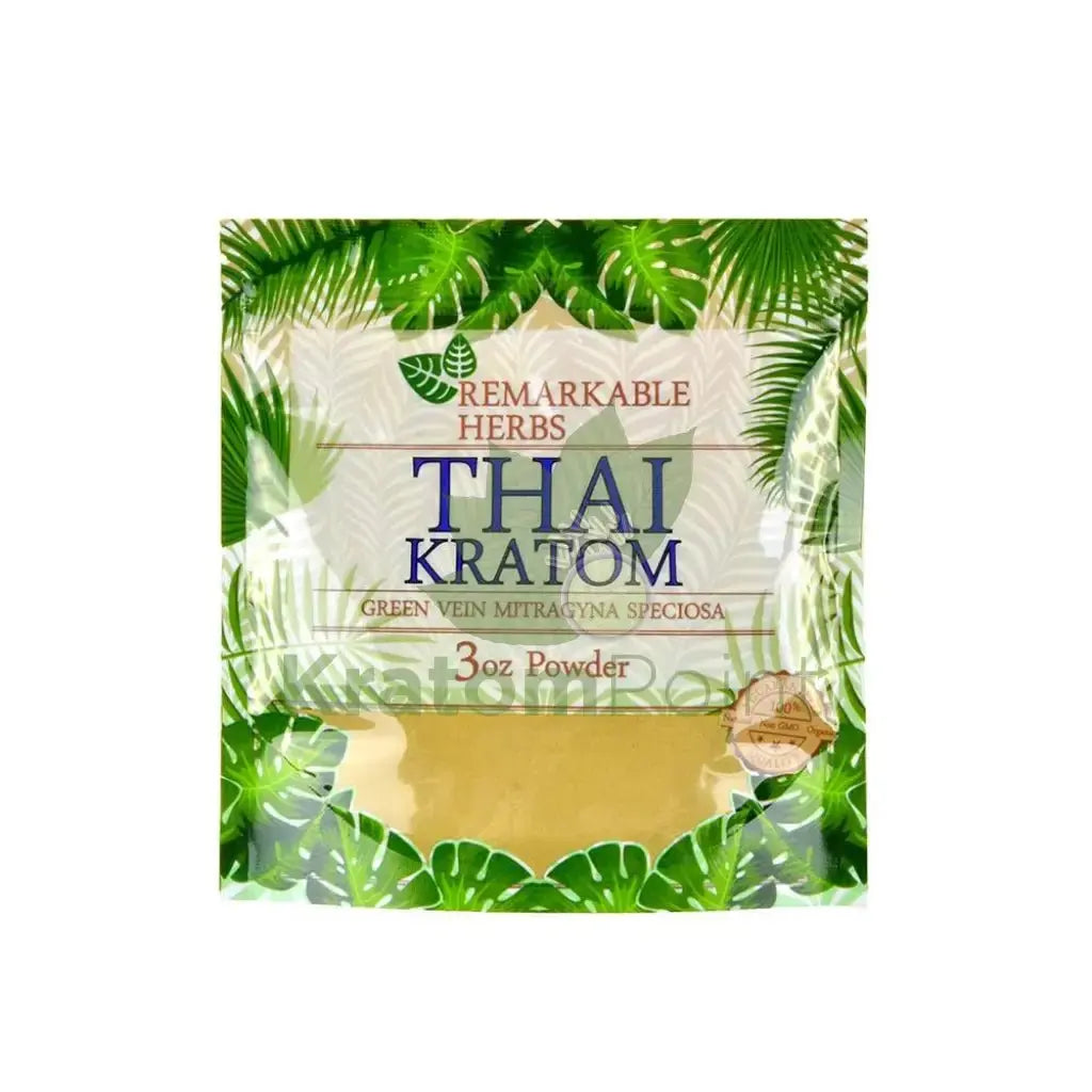 Remarkable Herbs Kratom Powder 3oz Thai - Smoke empire