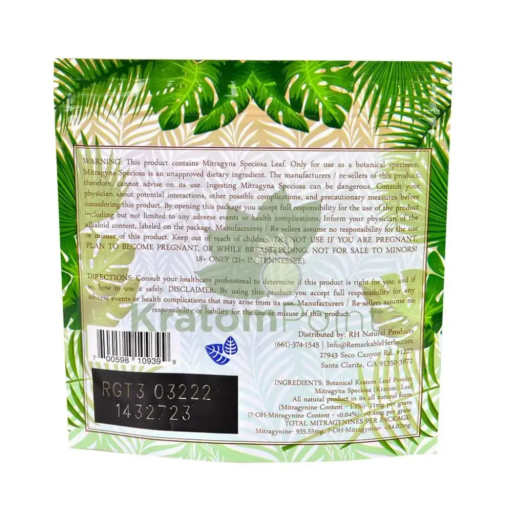 Remarkable Herbs Kratom Powder 3oz Thai - Smoke empire