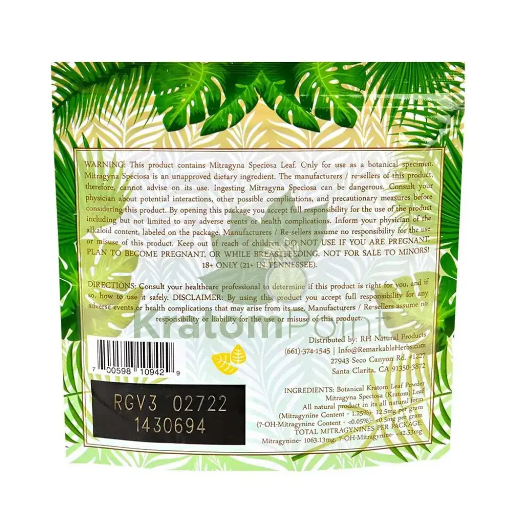 Remarkable Herbs Kratom Powder 3oz Vietnam - Smoke empire