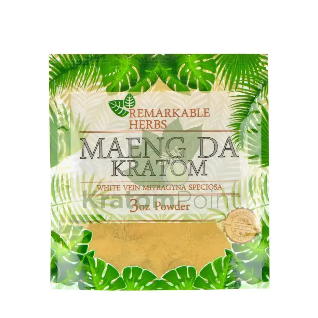 Remarkable Herbs Kratom Powder 3oz, White Maeng Da - Smoke empire