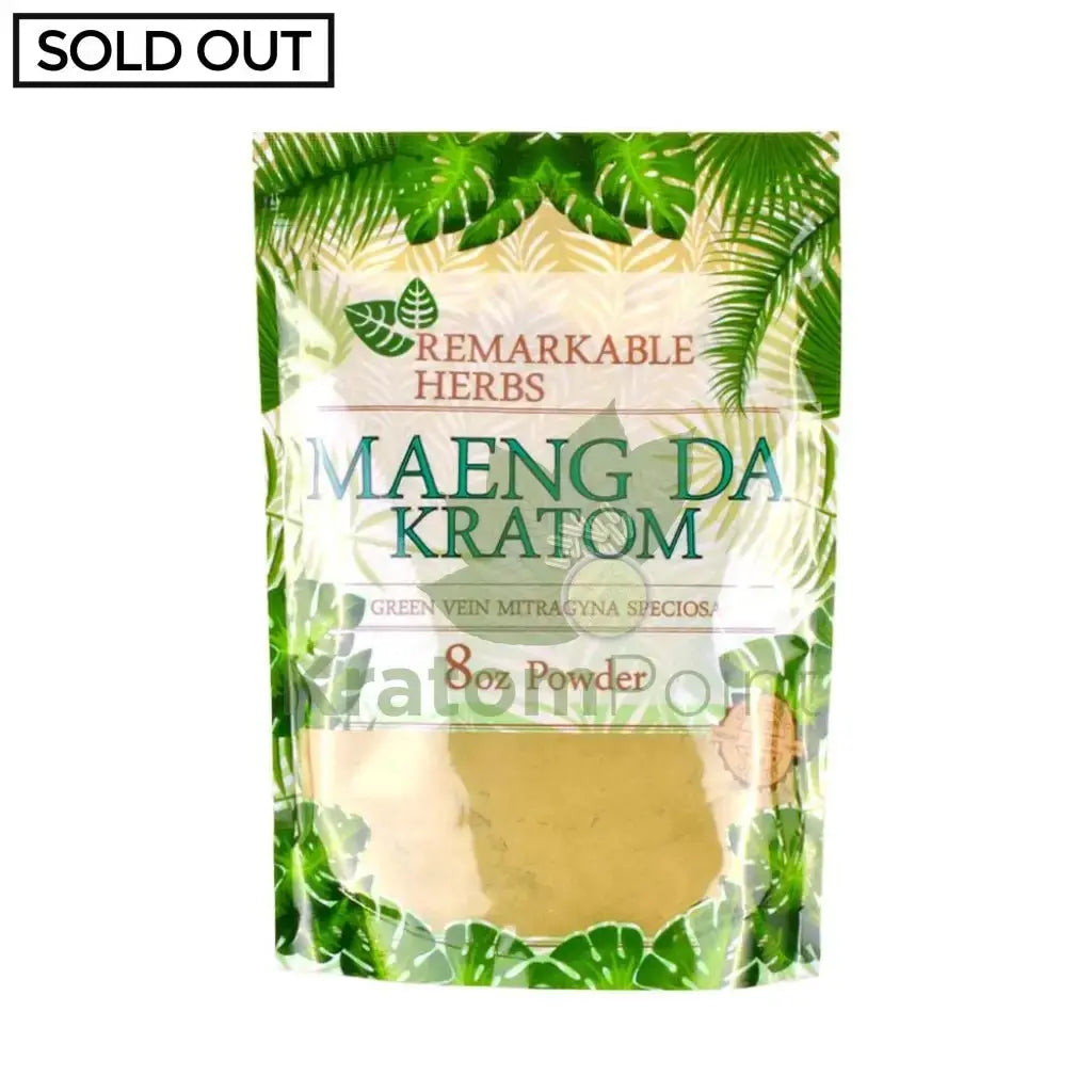 Remarkable Herbs Kratom Powder 8oz Green Maeng Da - Smoke empire