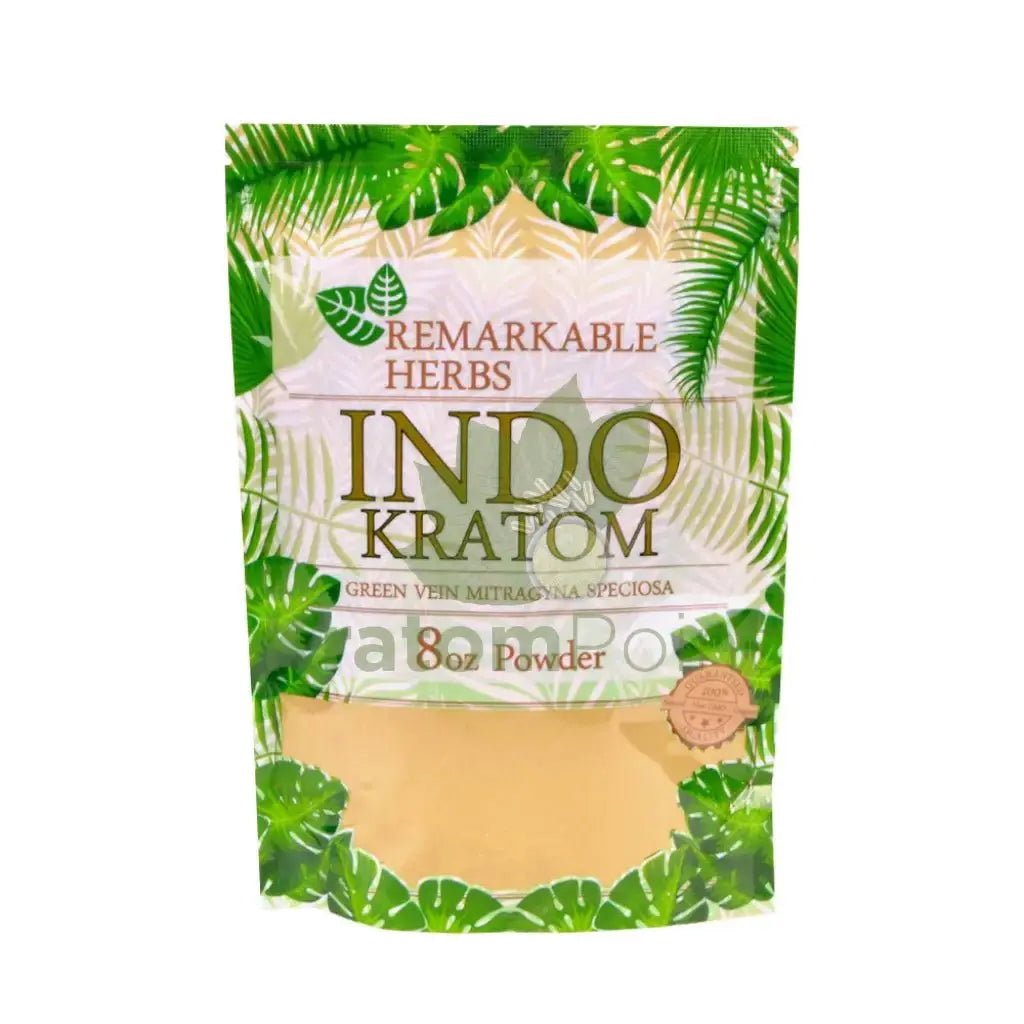 Remarkable Herbs Kratom Powder 8oz Indo - Smoke empire