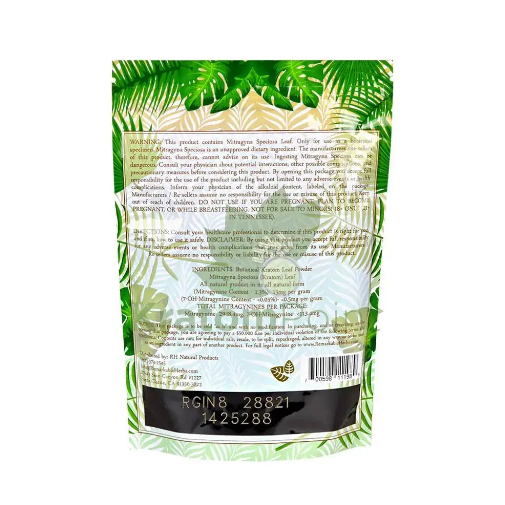 Remarkable Herbs Kratom Powder 8oz Indo - Smoke empire