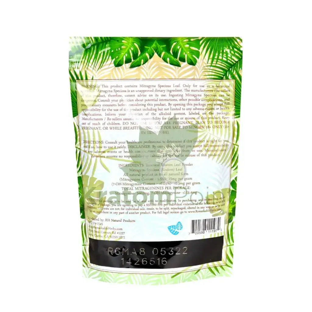 Remarkable Herbs Kratom Powder 8oz Malaysian - Smoke empire