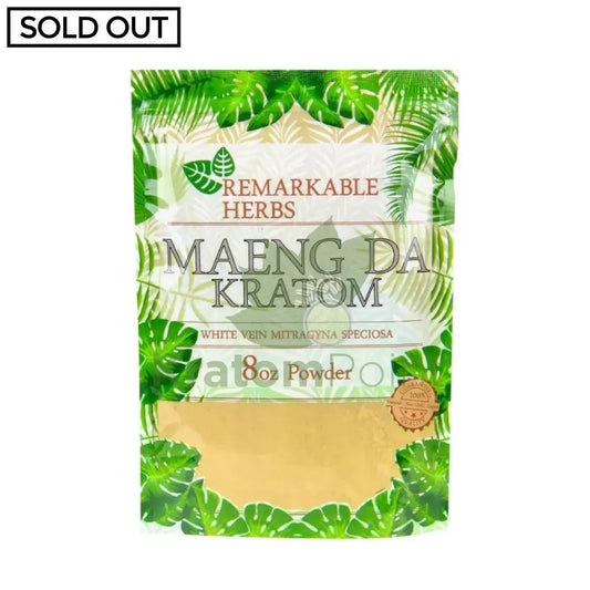 Remarkable Herbs Kratom Powder 8oz White Maeng Da - Smoke empire